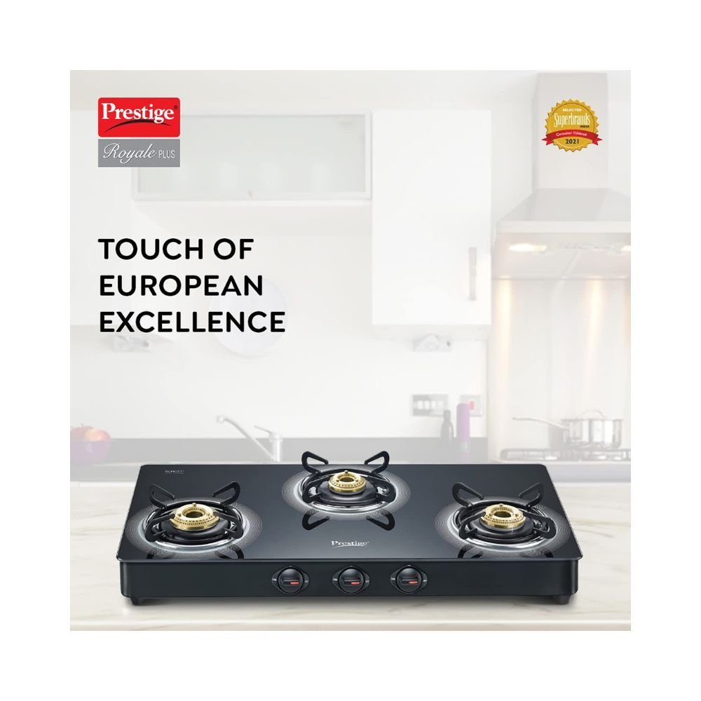 prestige royale plus glass manual gas stove