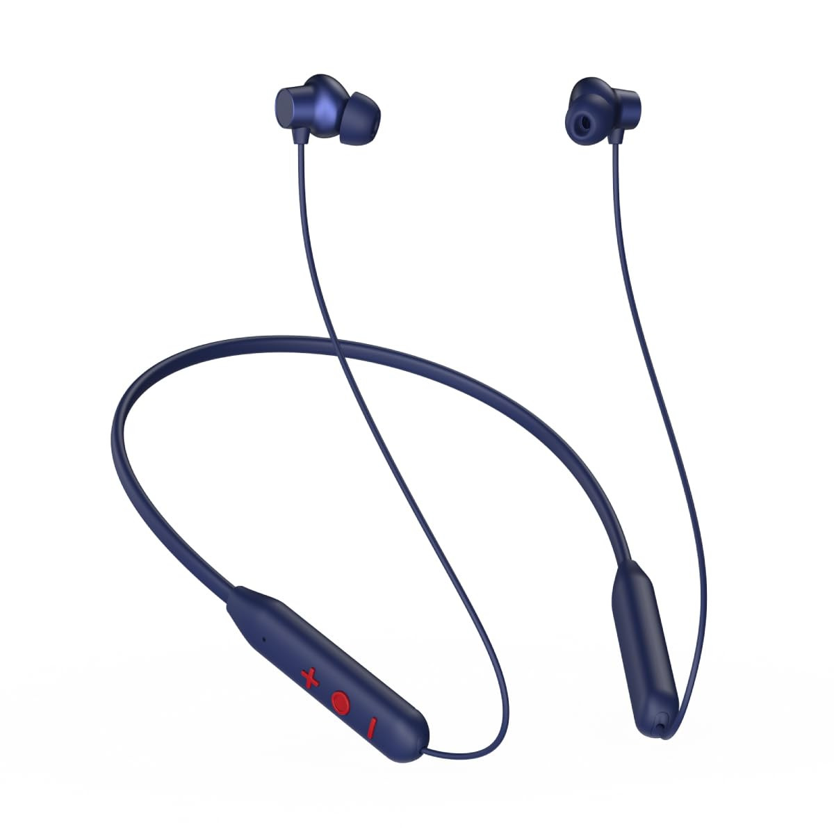 pTron Newly Launched Tangent Eon In-Ear Bluetooth 53 Wireless Headphones 45H Playtime HD Mic  TruTalk AI-ENC Calls MovieMusic Modes Dual Device Pairing  Type-C Fast Charging  IPX5 Dark Blue