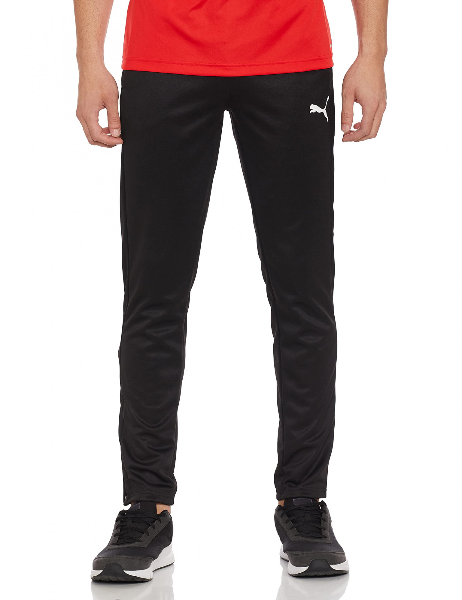 Puma Men's' Regular Track Pants (58673101 Black_XXL),Size 2XL