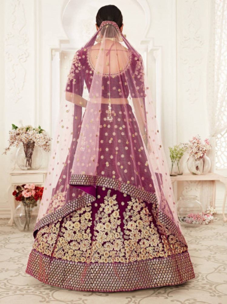 Elegant Purple Wedding Lehenga Choli Collection | Embrace Bridal Beauty at  Ethnic Plus