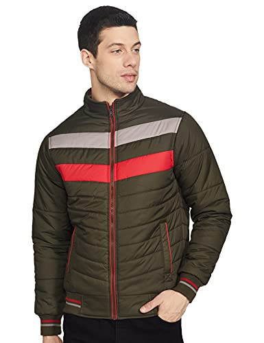 Buy Fort Collins Men Olive Green Solid Padded Jacket - Jackets for Men  7424175 | Myntra