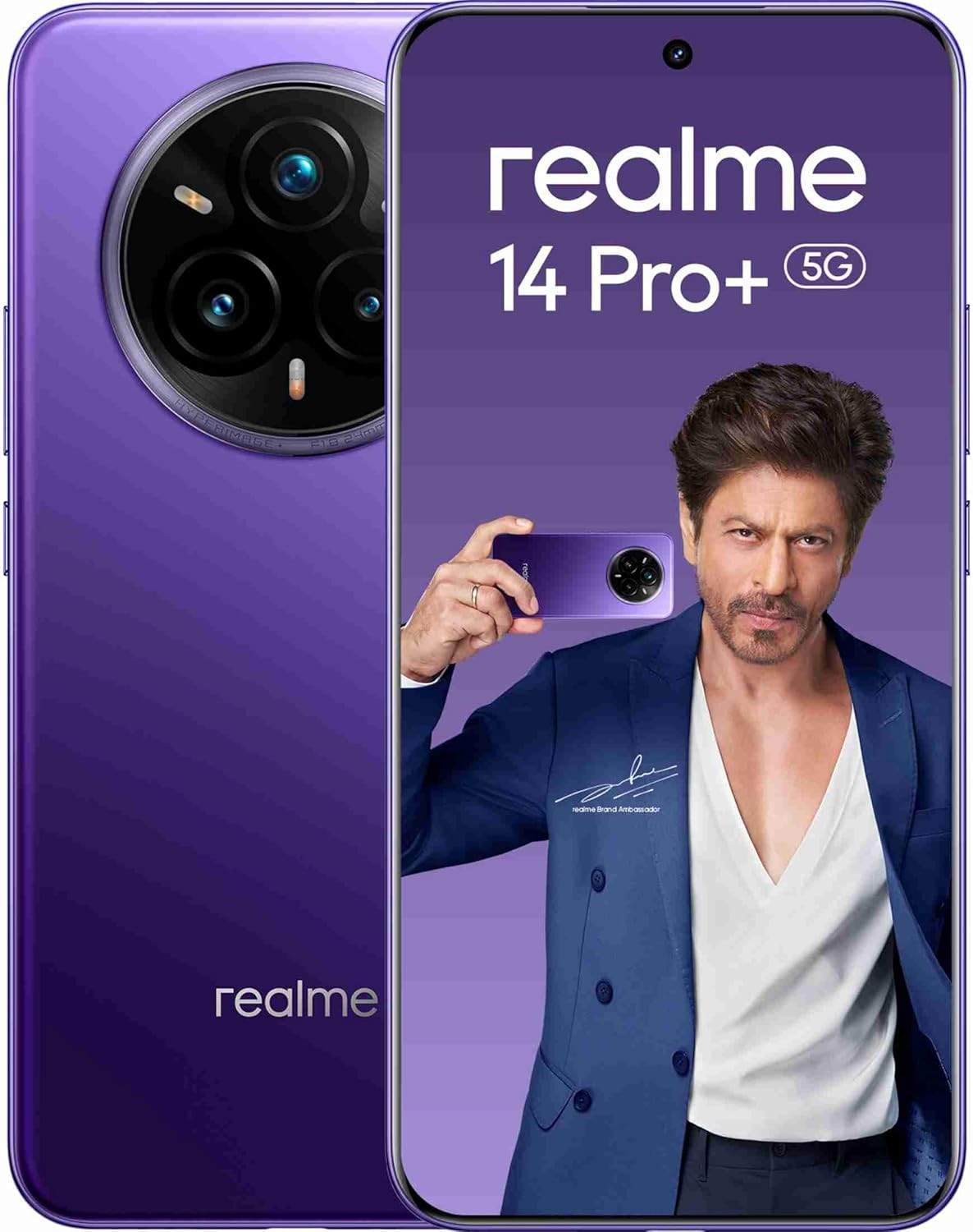 realme 14 Pro 5G Bikaner Purple 8GB RAM 256GB Storage 683 Curved AMOLED Display 50MP Sony IMX896 OIS  50MP Periscope Rear Cam 6000mAh Battery  Snapdragon 7s Gen 3 Processor  80W SUPERVOOC