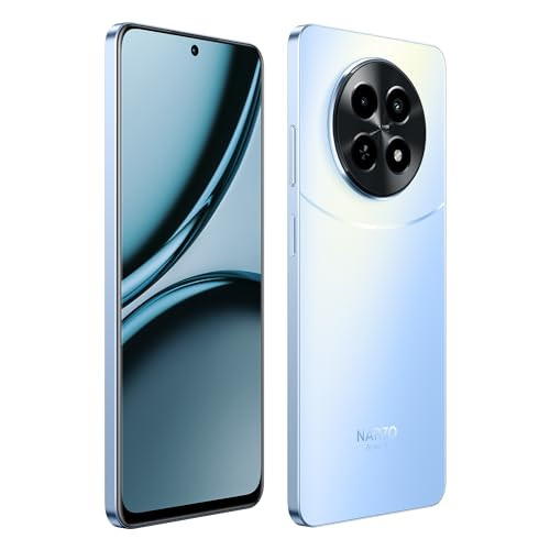 realme NARZO 70x 5G Ice Blue 6GB RAM128GB Storage120Hz Ultra Smooth DisplayDimensity 6100 6nm 5G50MP AI Camera45W Charger in The Box