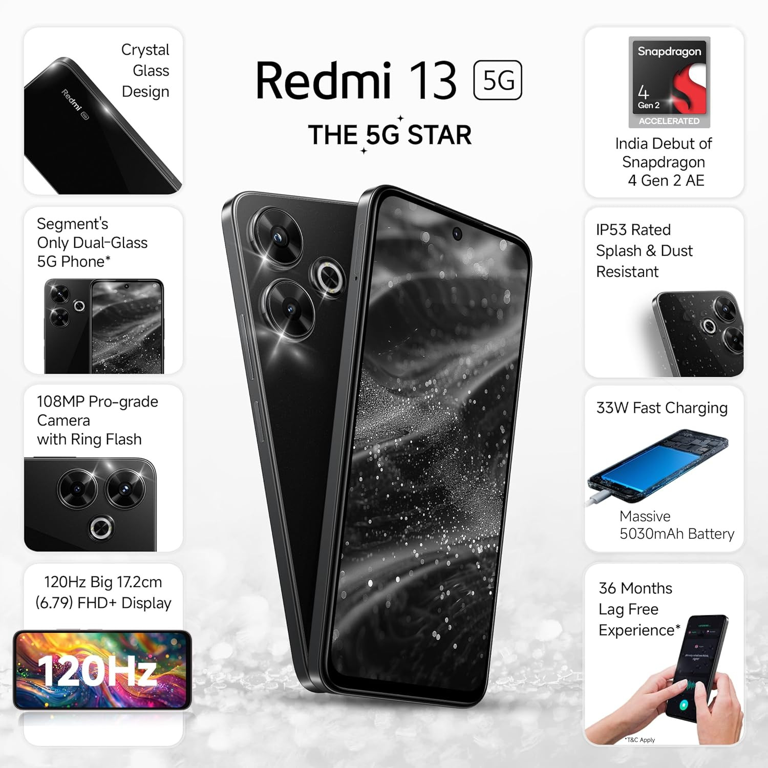 Redmi 13 5g Black Diamond 6GB 128GB