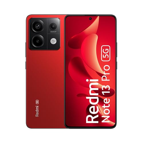 Redmi Note 13 Pro Scarlet Red 8GB RAM 128GB Storage  15K AMOLED  200MP Hi-Res Camera  Flagship 4nm SD 7s Gen 2  67W TurboCharge