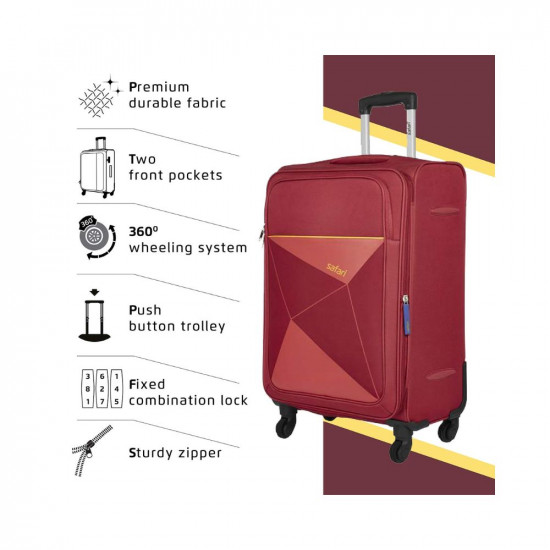 Buy Nasher Miles Canberra Hard-Sided Check-in Purple 24 Inch | 65CM Trolley  Luggage Bag Online at Lowest Price Ever in India | Check Reviews & Ratings  - Shop The World
