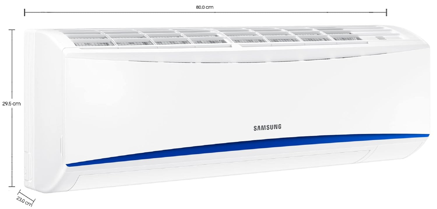 Samsung 1 Ton 3 Star Fixed Speed Split AC Copper AR12RG3BAWK 2022 Model White