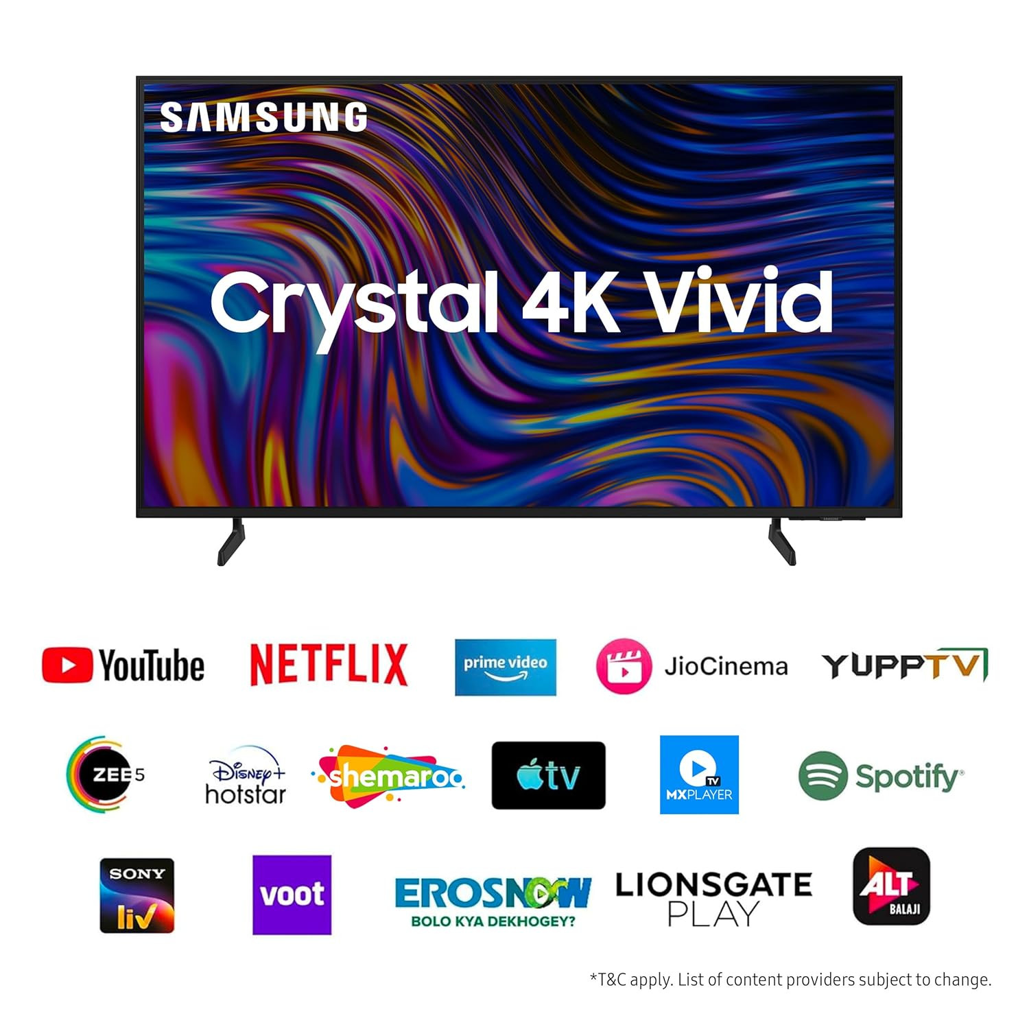 Samsung 108 cm 43 inches D Series Crystal 4K Vivid Ultra HD Smart LED TV UA43DUE70BKLXL Black