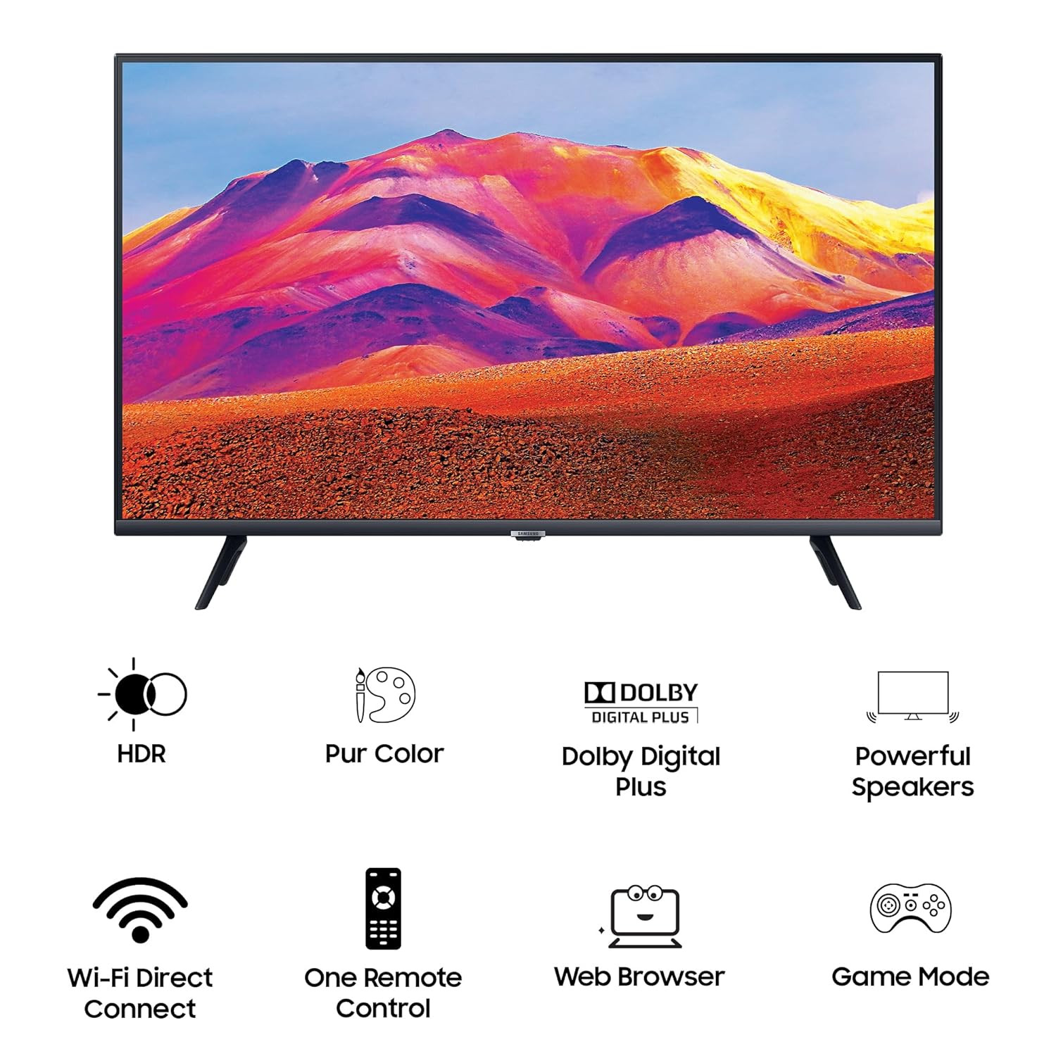 Samsung 108 cm 43 inches Full HD Smart LED TV UA43T5450AKXXL Black