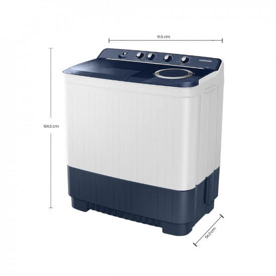 Samsung 115 Kg Semi-Automatic Top Load Washing Machine WT11A4600LLTL Light GrayAir Turbo TechnologyArshi