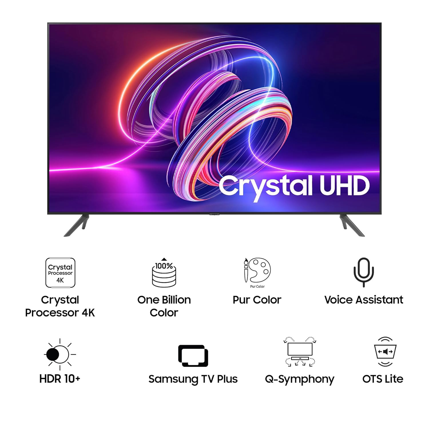 Samsung 138 cm 55 Inches Crystal Vision 4K Ultra HD Smart LED TV UA55CUE70AKLXL Titan Gray