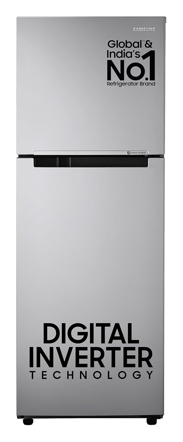 Samsung 236 L 2 Star Digital Inverter Frost Free Double Door Refrigerator RT28C3032GSHL Gray Silver 2024 Model