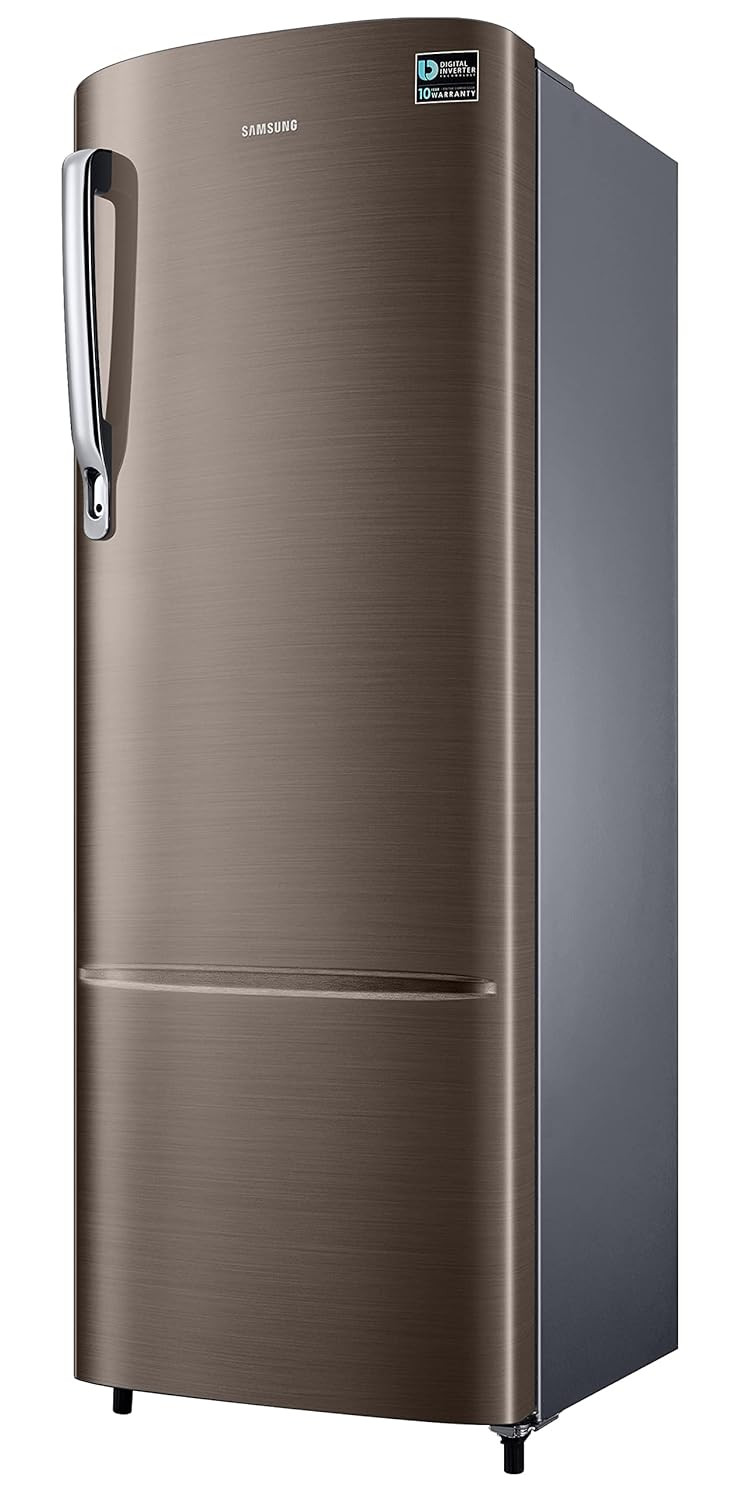 Samsung 246L 3 Star Inverter Direct-Cool Single Door Refrigerator Appliance RR26C3733DXHLLuxe Brown 2023 Model