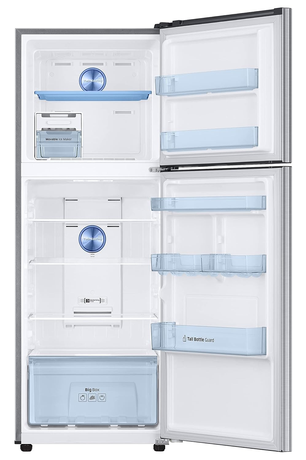 Samsung 301L 2 Star Inverter Frost-Free Convertible 5 In 1 Double Door Refrigerator Appliance RT34C4522S8HLElegant Inox 2023 Model