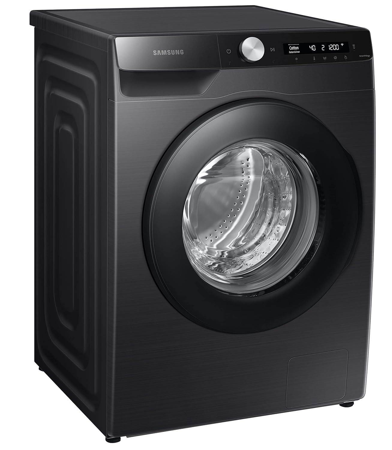 Samsung 7 Kg Fully-Automatic Front Loading Washing Machine with AI Control  SmartThings Connectivity WW70T502DAB1TLBlack Caviar Free 1 Year Extended warrant