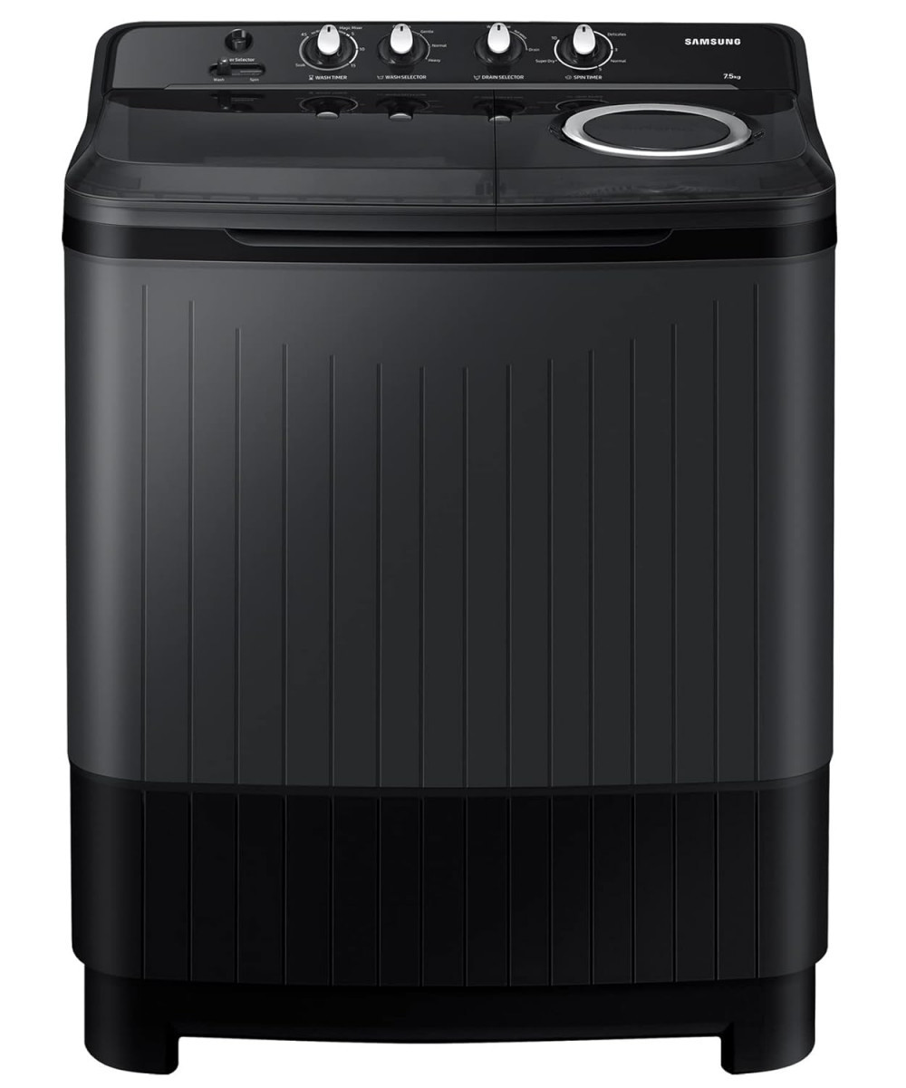 Samsung 75 Kg 5 Star Semi Automatic Top Load Washing Machine WT75B3200GDTLDARK GRAY