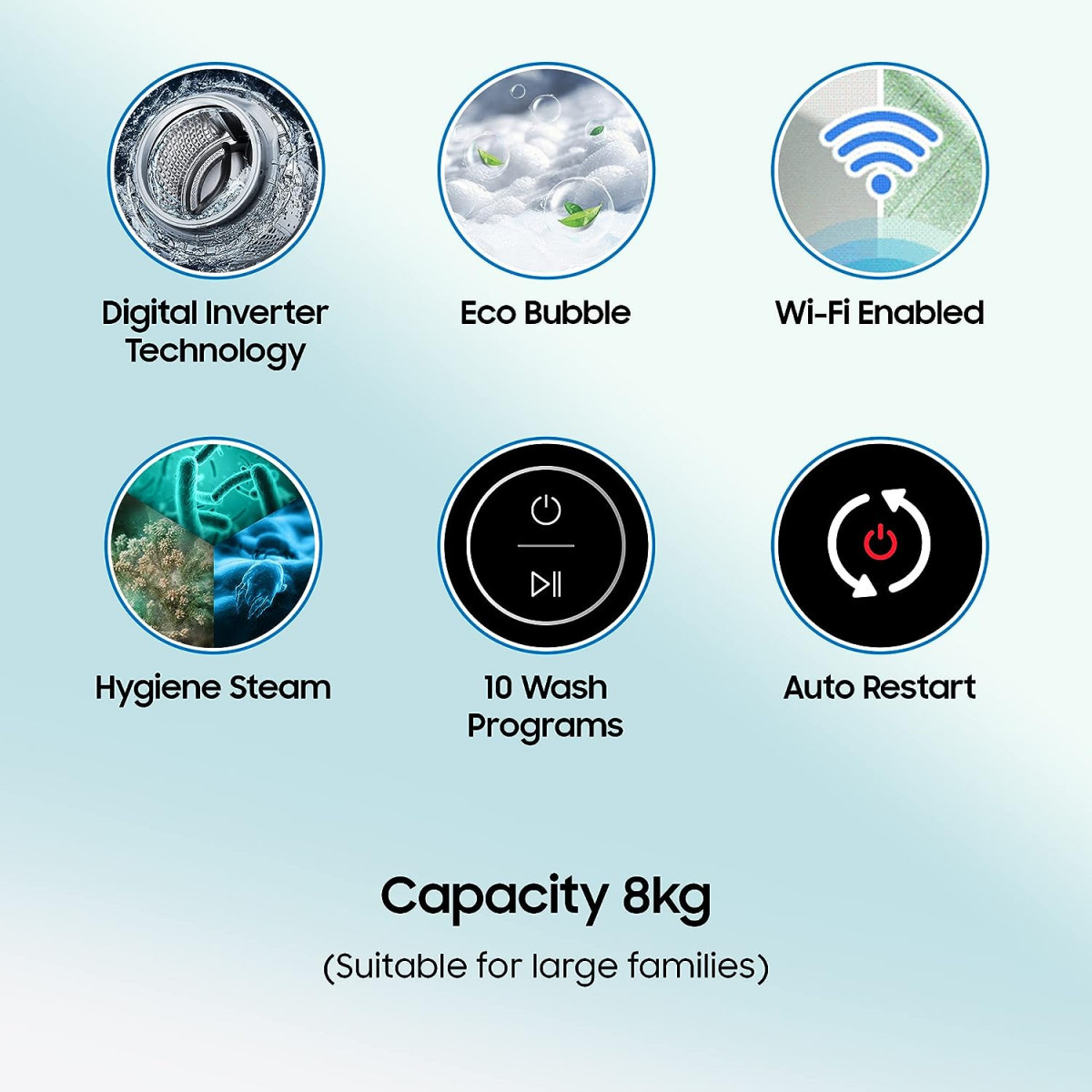 Samsung 8 Kg 0395 star Ecobubble Wi-Fi Inverter Fully Automatic Top Load Washing Machine WA80BG4582BDTLRose Brown Bubble Storm technology