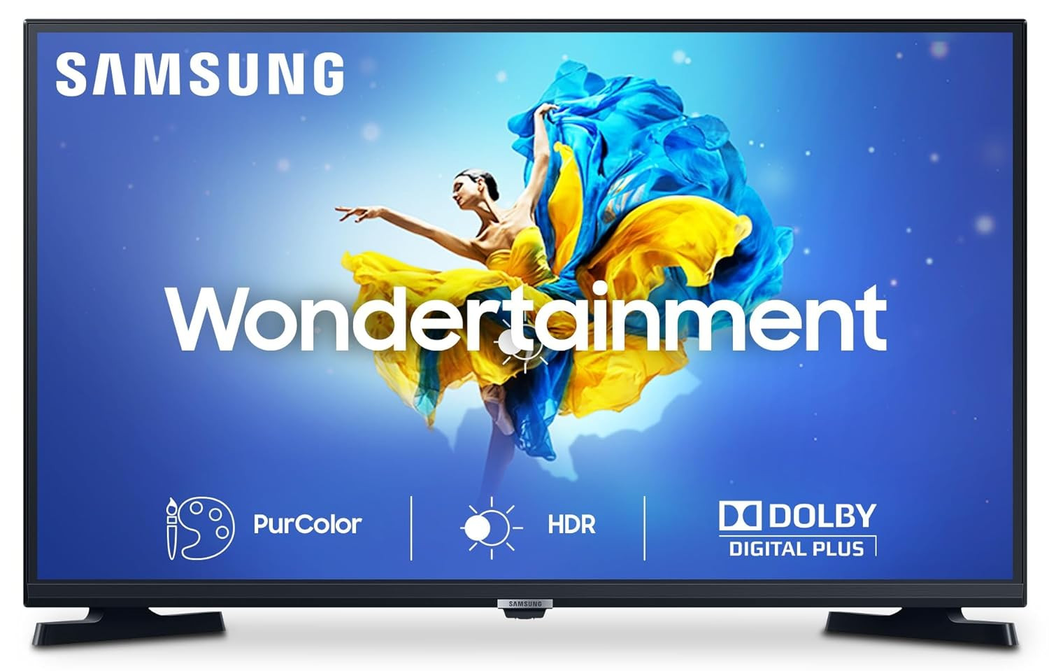 Samsung 80 cm 32 Inches Wondertainment Series HD Ready LED Smart TV UA32T4340BKXXL Glossy Black