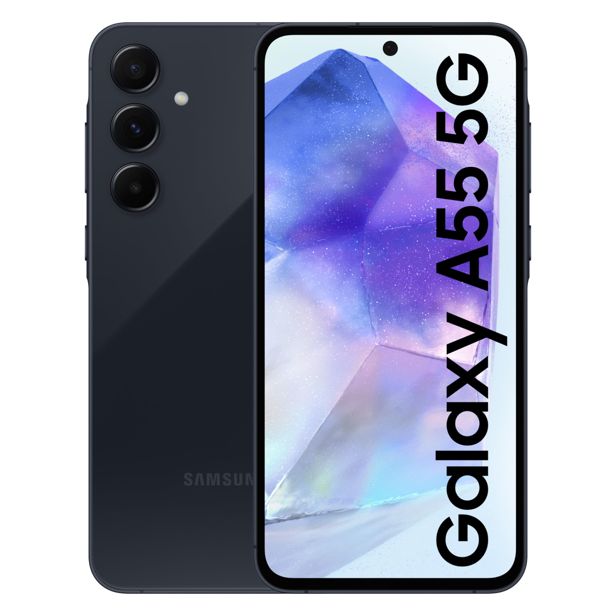 Samsung Galaxy A55 5G Awesome Navy 8GB RAM 256GB Storage  Metal Frame  50 MP Main Camera OIS  Nightography  IP67  Corning Gorilla Glass Victus  sAMOLED with Vision Booster