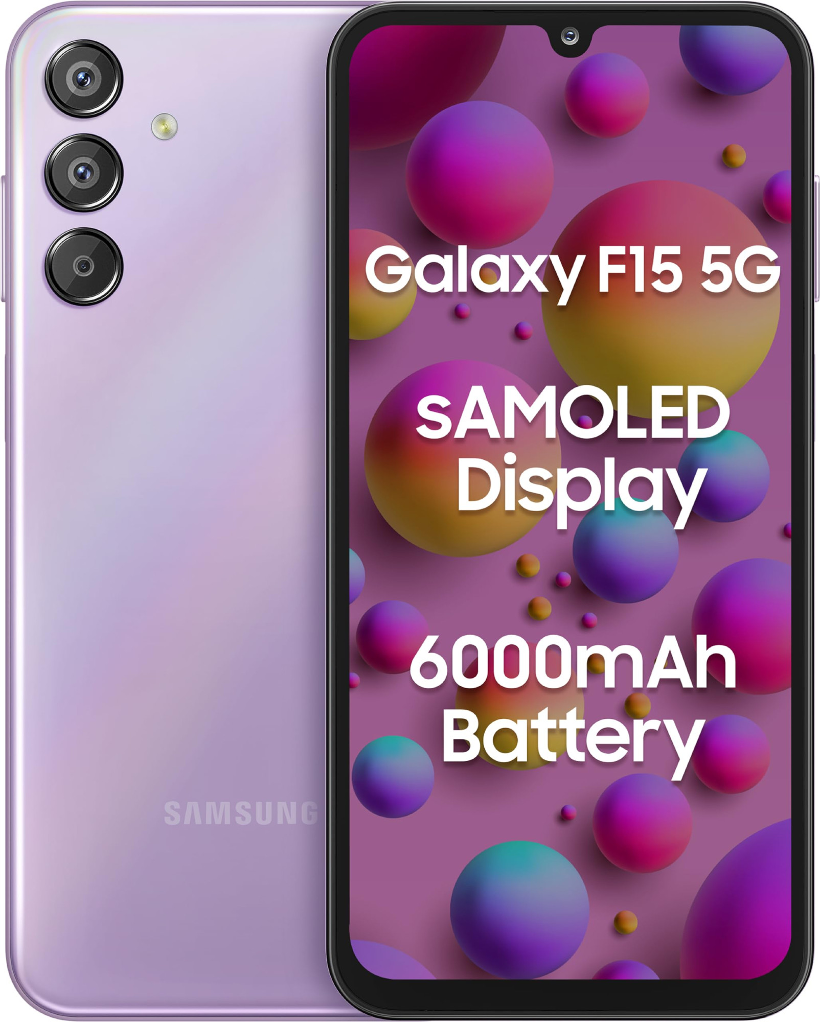 Samsung Galaxy F15 5G Groovy Violet 6GB RAM 128 GB Storage