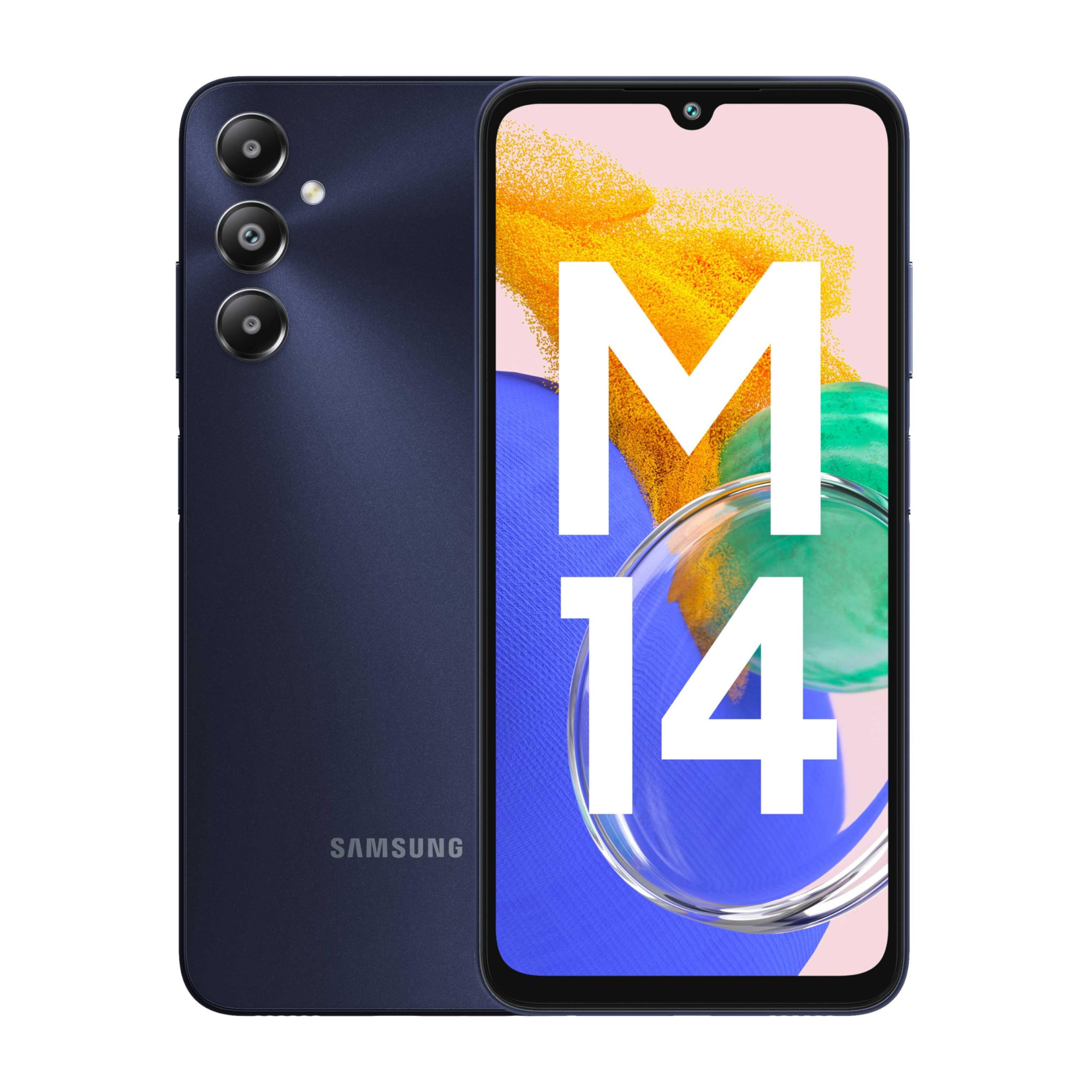 Samsung Galaxy M14 4G Sapphire Blue4GB64GB  50MP Triple Cam  5000mAh Battery  Snapdragon 680 Processor  2 Gen OS Upgrade  4 Year Security Update  8GB RAM with RAM Plus  Without Charger