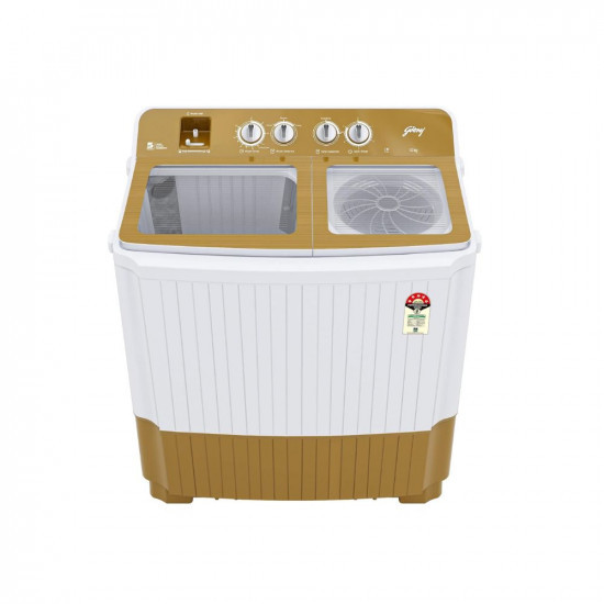 Shah Godrej AXIS 10 Kg 5 star Semi-Automatic Top Loading Washing Machine WSAXIS VX 100 50 TB3 ROGD Royal Gold Toughened Glass Lids