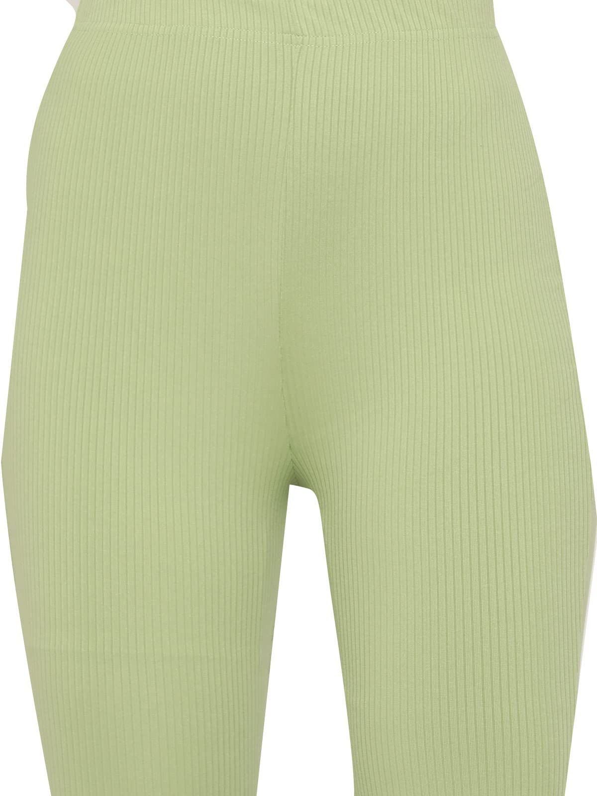 Shasmi Pista Green Lightweight Stretchable Yoga Pants Boot-Cut Regular Fit  Trouser Pant (57 Pant Pista