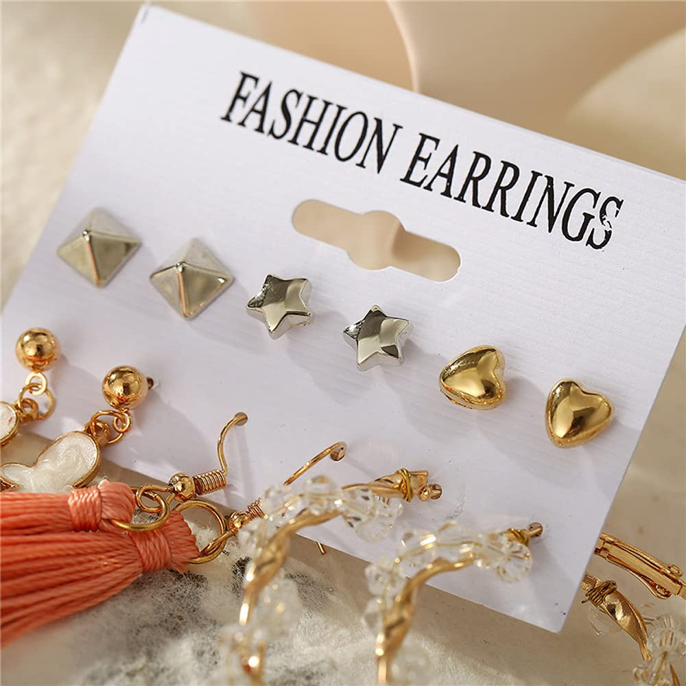 Amazon.com: Kerocy 5 Pairs/10 Pairs Bright Stylish Fashion LED Earrings  Glowing Light up Earrings Diamond Crown Ear Drop Pendant Stud Stainless  Multicolor (10 Pair Set) : Everything Else