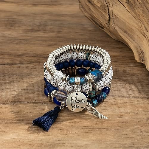 Bohemian Scrap Metal Bracelet Set With Flower, Moon, Heart, And Crystal  Accents Multilayer Bangle For Women Luxury Bijoux Jewelry From Johnsalmons,  $6.54 | DHgate.Com