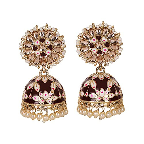 Shining Diva Fashion Stylish Fancy Party Wear Gold Plated Earrings for  Women and Girls 9567er