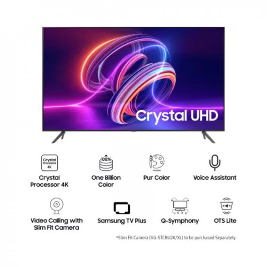 Shukla SAMSUNG Crystal Vision 4K iSmart with Voice Assistant 108 cm 43 inch Ultra HD 4K LED Smart Tizen TV 2023 Edition with Video Calling  IOT Sensors for Light  Camera UA43CUE70AKLXL