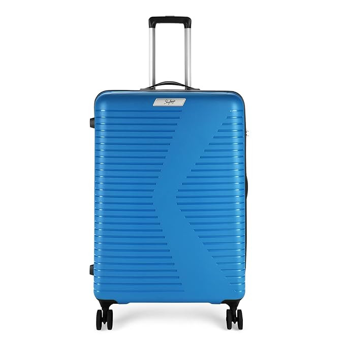 Skybags Beat Pro Hardsided 55 cm 66 cm  76cm Pack of 3 Size Small  Medium Large PolypropylenePP 8 Spinner Wheels Blue Suitcase Sets