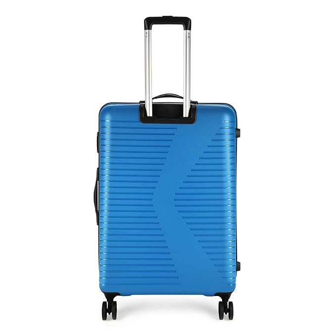 Skybags Beat Pro Hardsided 55 cm 66 cm  76cm Pack of 3 Size Small  Medium Large PolypropylenePP 8 Spinner Wheels Blue Suitcase Sets