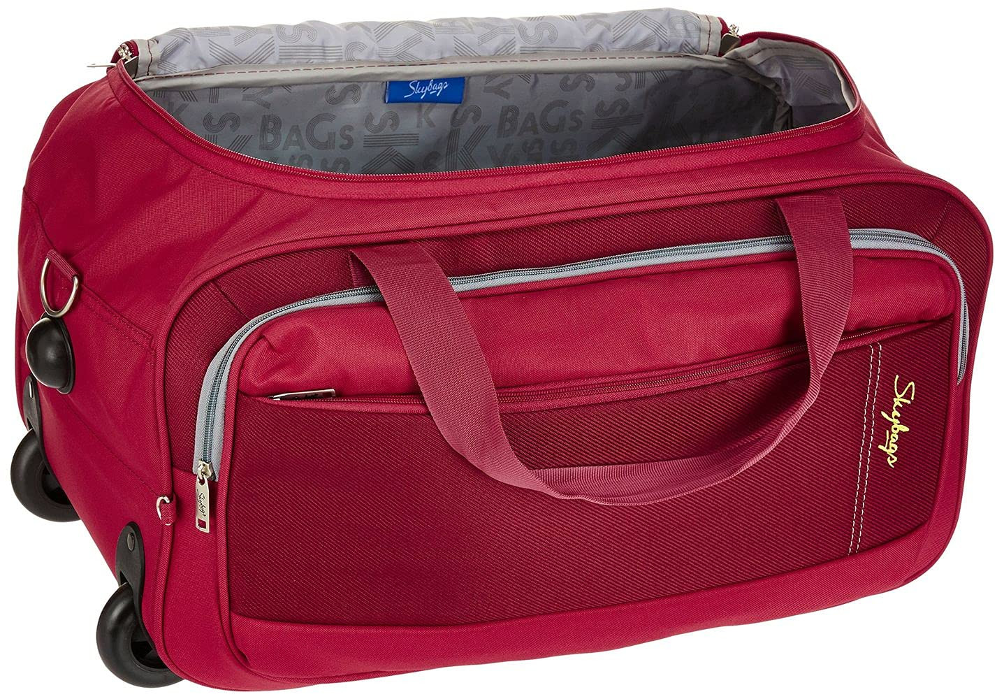 Skybags Cardiff Polyester 52 Cms Wheel Travel Duffle Bag Red 28 Centimeters