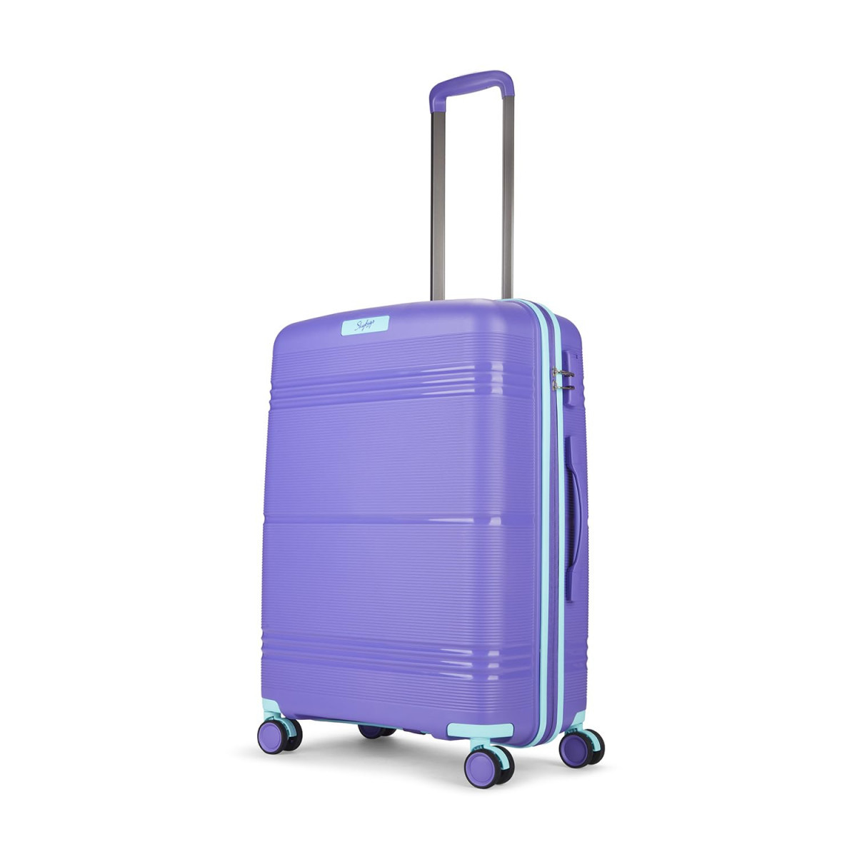 Skybags Paratrip Medium Size Hard Luggage 67 cm  Polypropylene Luggage Trolley with 8 Wheels Purple Oppulence  Unisex