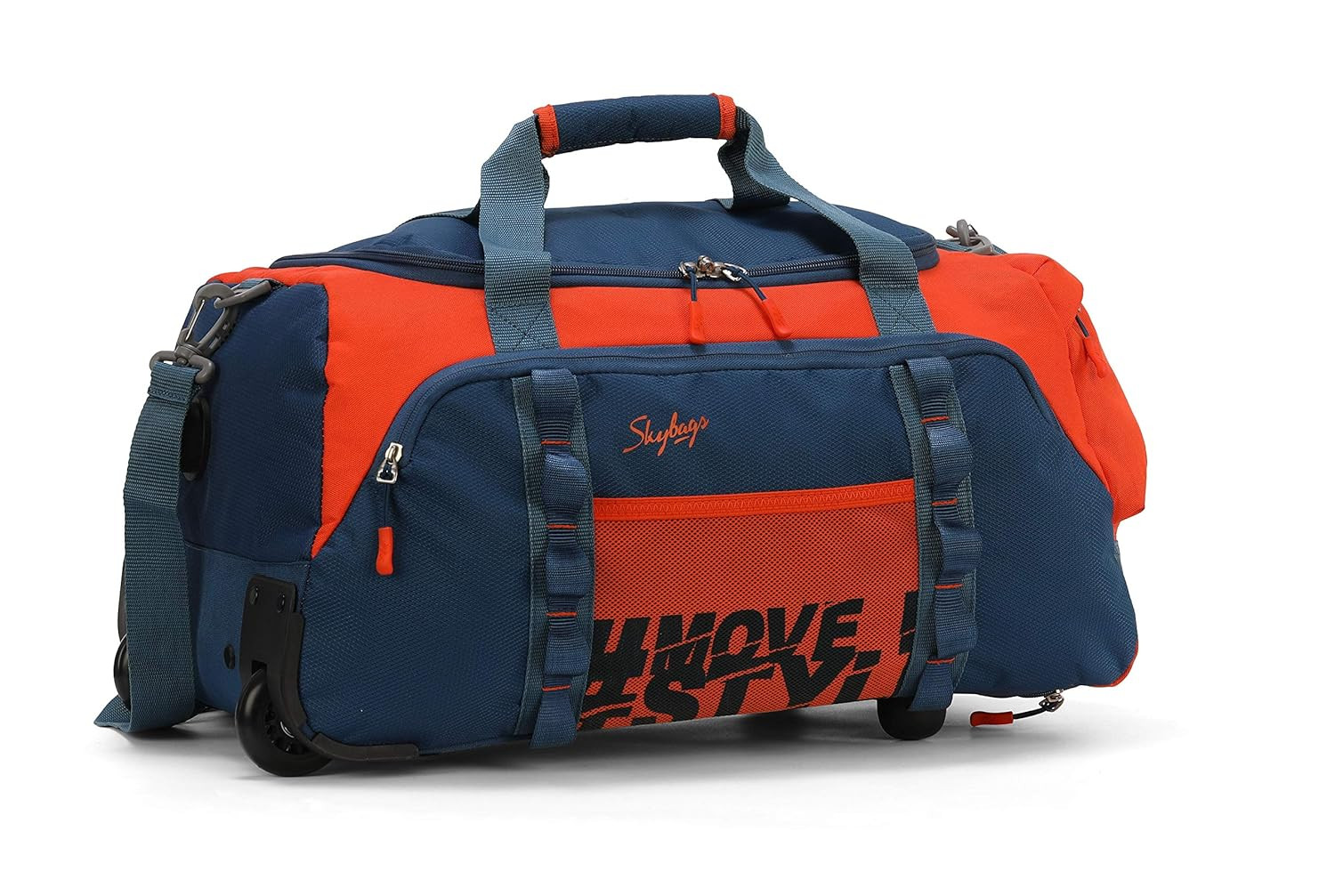 Skybags Polyester Solid Pattern Hustle Duffle Bag Dft 55 Orange Small 33 Cm