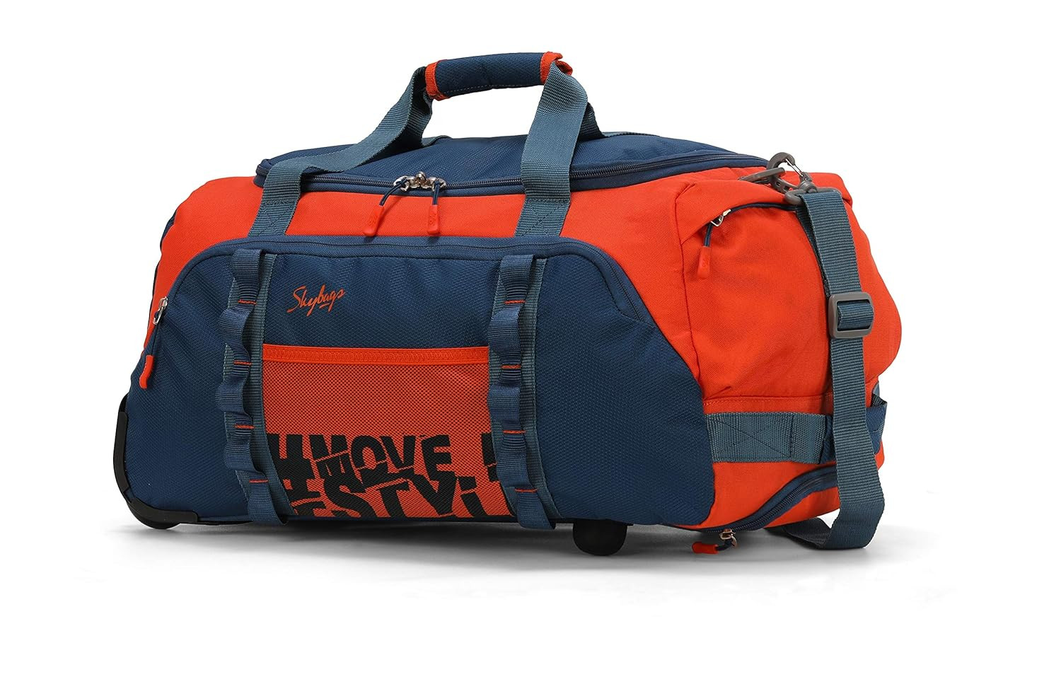 Skybags Polyester Solid Pattern Hustle Duffle Bag Dft 55 Orange Small 33 Cm