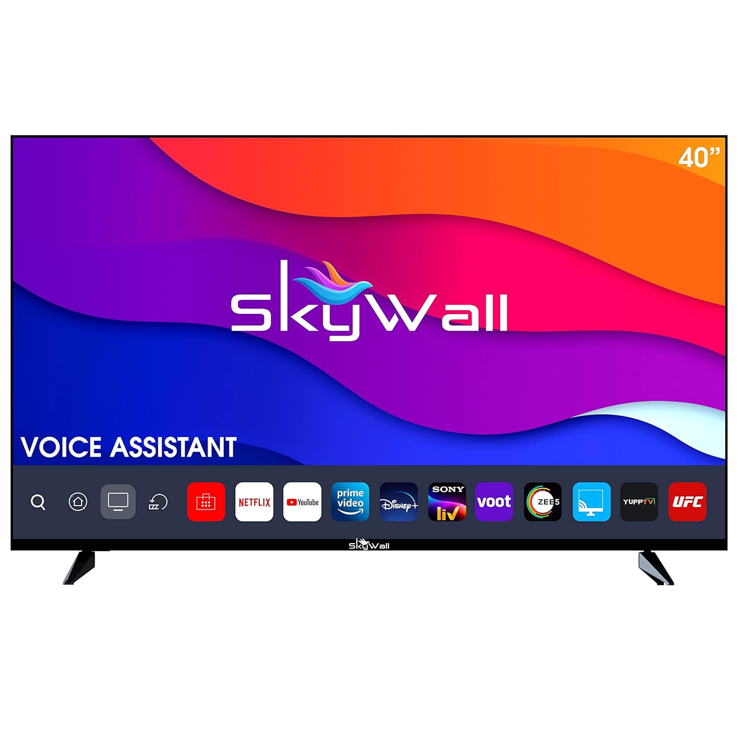 SKYWALL 102 cm 40 inches Full HD Smart LED TV 40SW-Google Black