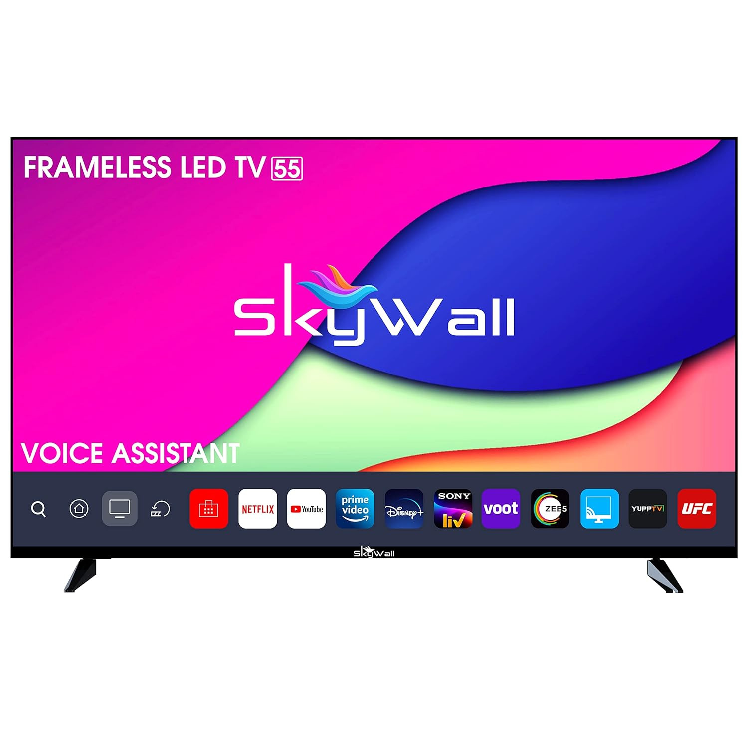 SKYWALL 1397 cm 55 inches 4K Ultra HD Smart LED TV 55SW-VS Black