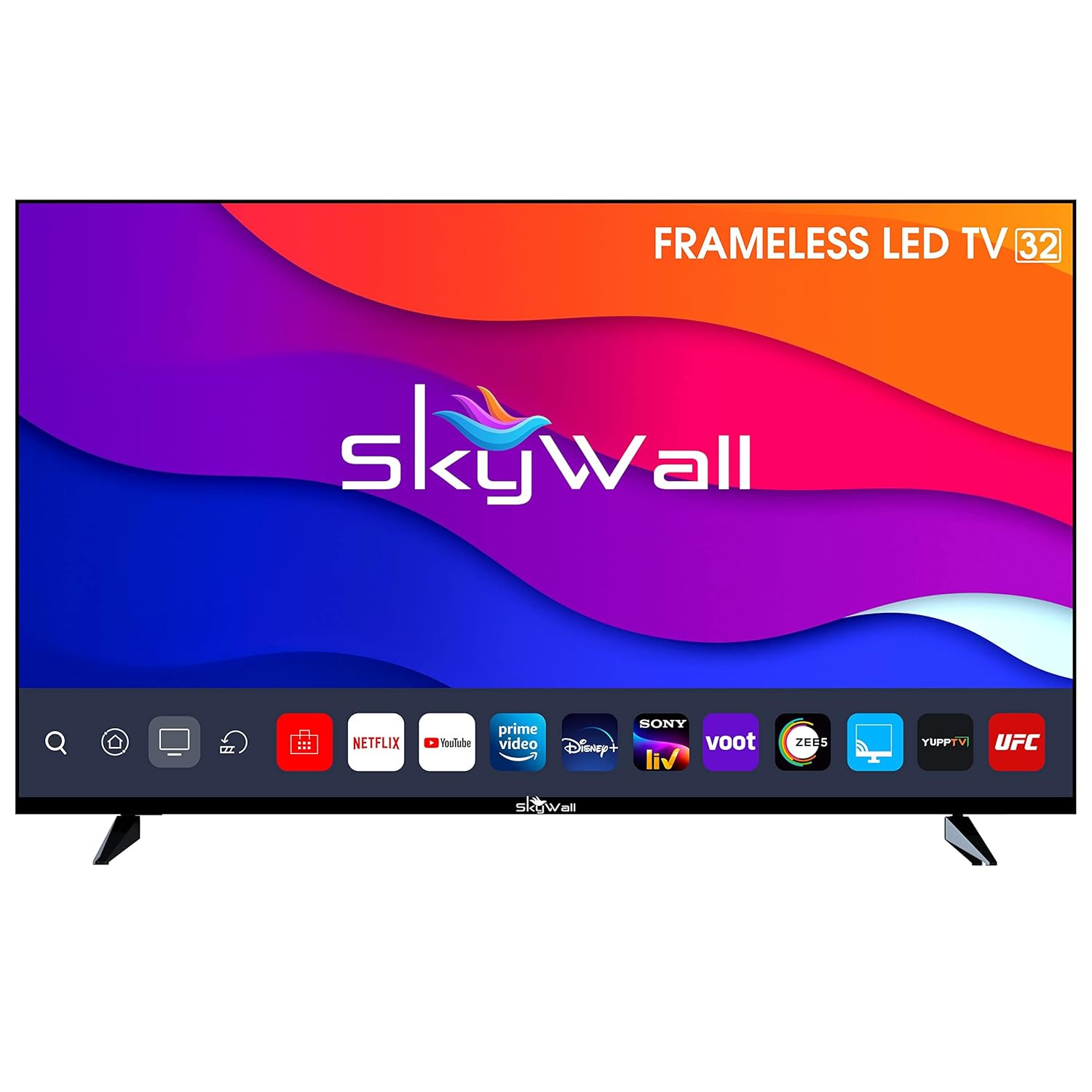 SKYWALL 8128 cm 32 inches HD Ready Smart LED TV 32SWELS-PRO Black