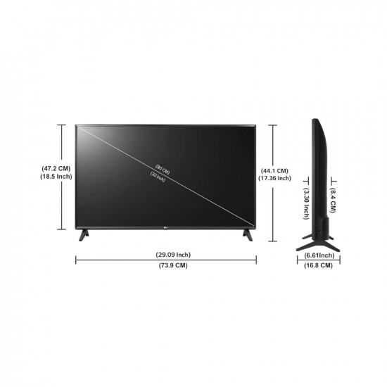 Soni Electronics LG 80 cm 32 inches HD Ready Smart LED TV 32LM563BPTC Dark Iron Gray  DTS VirtualX  Active HDR