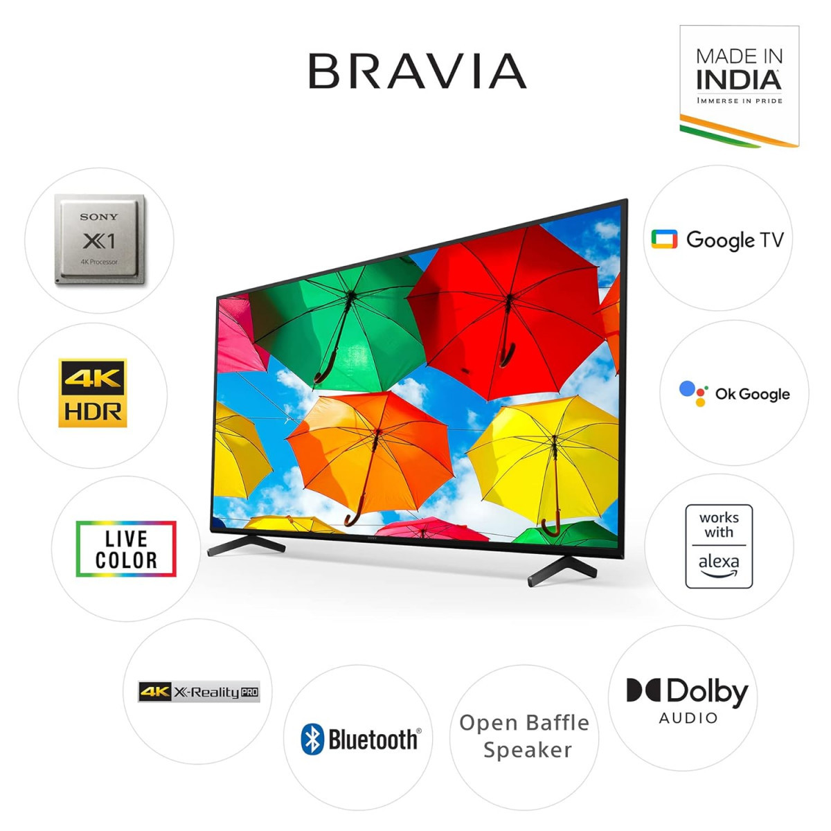 Sony Bravia 108 cm 43 inches 4K Ultra HD Smart LED Google TV KD-43X74K Black