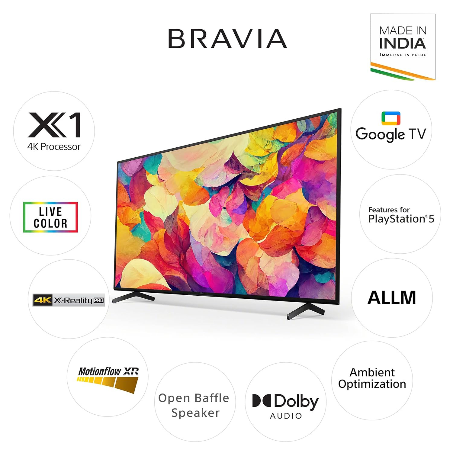 Sony Bravia 139 cm 55 inches 4K Ultra HD Smart LED Google TV KD-55X74L Black