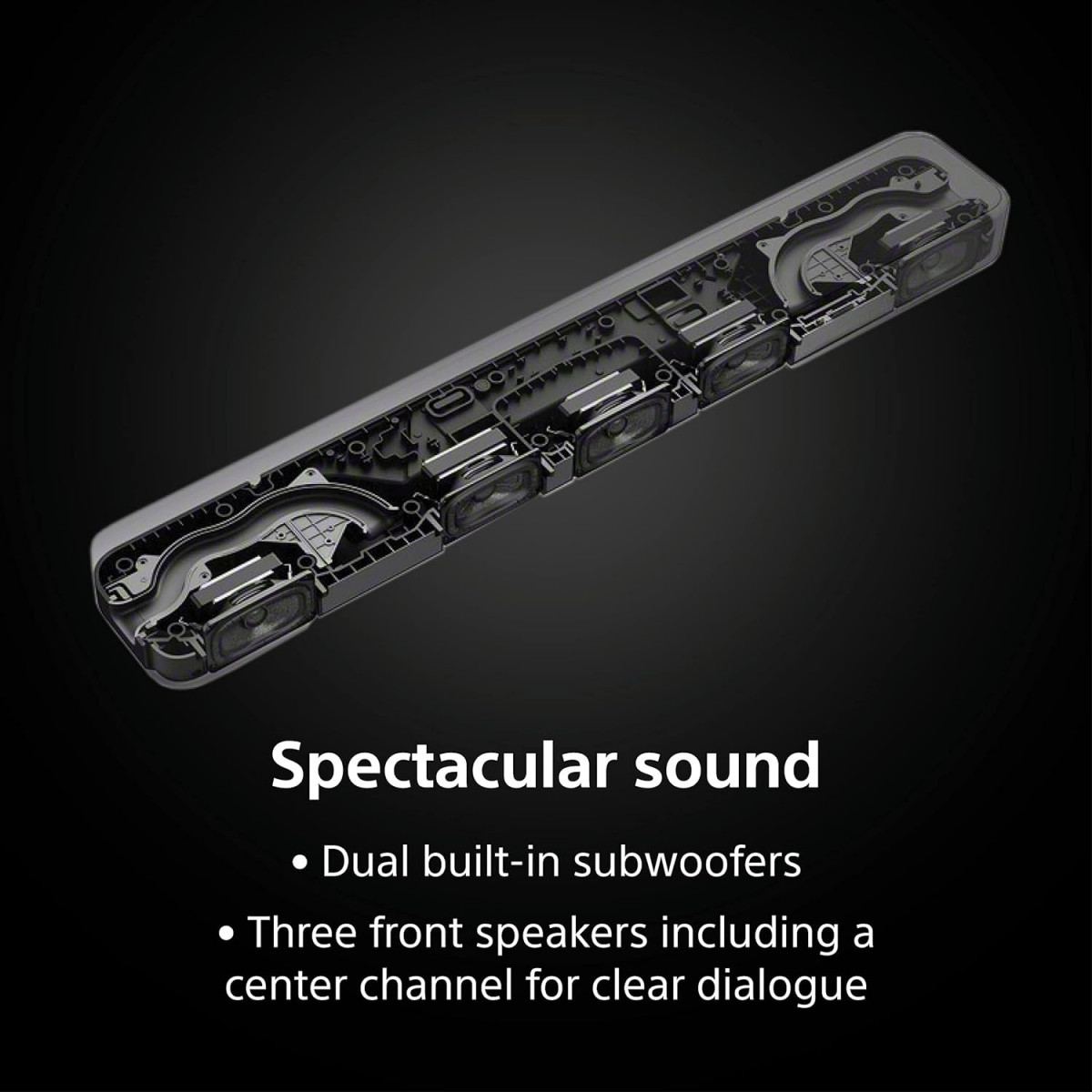 SONY HT-S2000 31ch Dolby Atmos Compact Soundbar Home Theatre System with Built in Subwoofer and Powerful bass Dolby AtmosDTSX Bluetooth Connectivity HDMI Optical HEC App Control