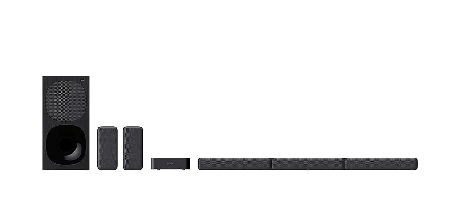 Sony HT-S40R Real 51ch Dolby Audio Soundbar for TV with Subwoofer  Wireless Rear Speakers 51ch Home Theatre System 600W Bluetooth  USB Connectivity HDMI  Optical Connectivity Sound Mode