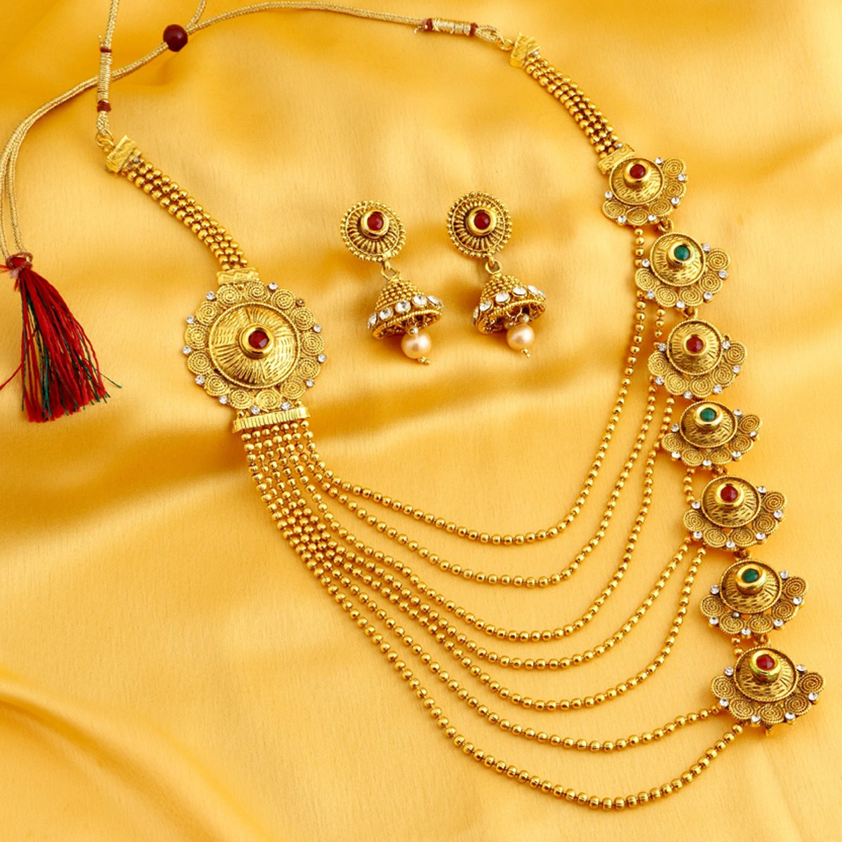 Sukkhi gold plated necklace on sale set