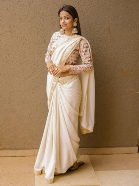 Buy fancy designer party wear sarees online - Suvidha Fashion