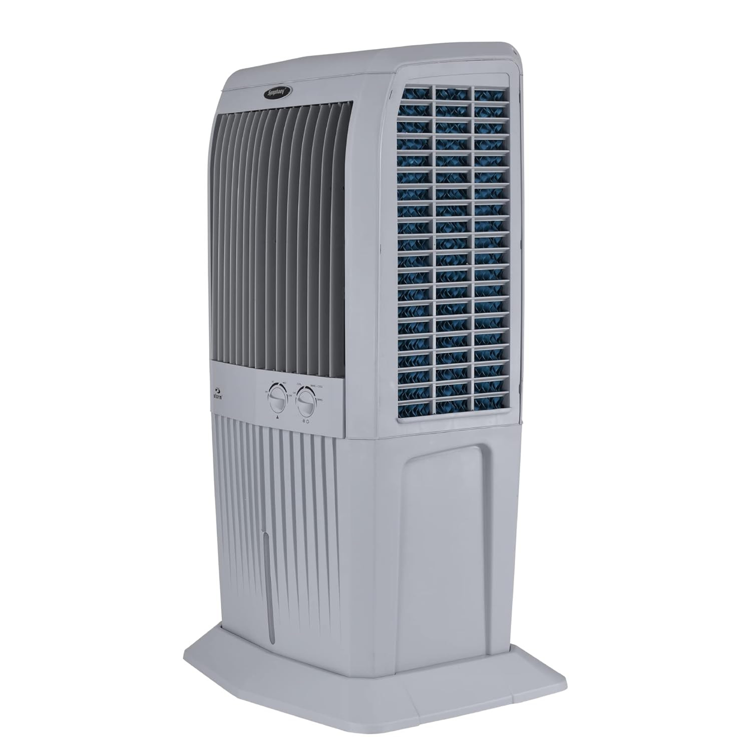 Symphony Storm 70 XL Desert Air Cooler For Home with Honeycomb Pads Powerful Fan i-Pure Technology and Low Power Consumption 70L Grey