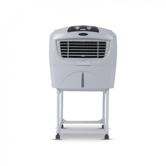 Symphony Sumo Jr Desert Air Cooler For Home with Aspen Pads Powerful Blower Cool Flow Dispenser and Free Trolley 45L Grey