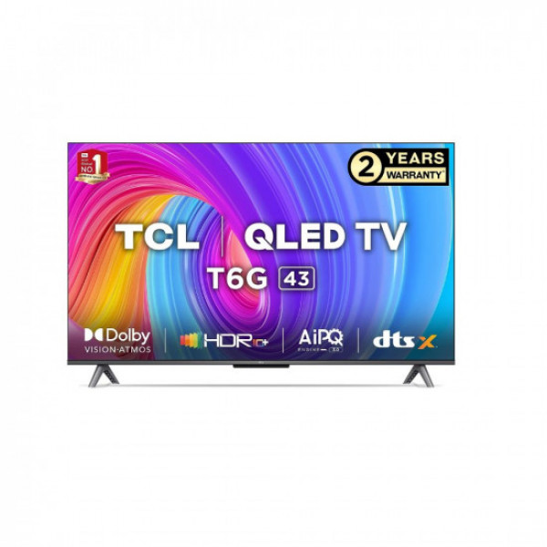 TCL 108 cm (43 inches) 4K Ultra HD Smart QLED Google TV 43C645 (Black) :  : Electronics
